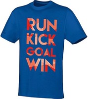 Jako Damen T-Shirt Kurzarmshirt Oberteil Win, Blau, 44