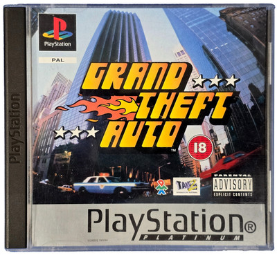 Grand Theft Auto  (Platinum) PS1 PS2 PS3 PAL *Complete with Map and Poster*