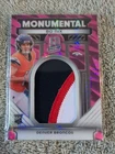 2024 Panini Spectra - Monumental Memorabilia Bo Nix Neon Pink Prizm /15 (MEM, RC