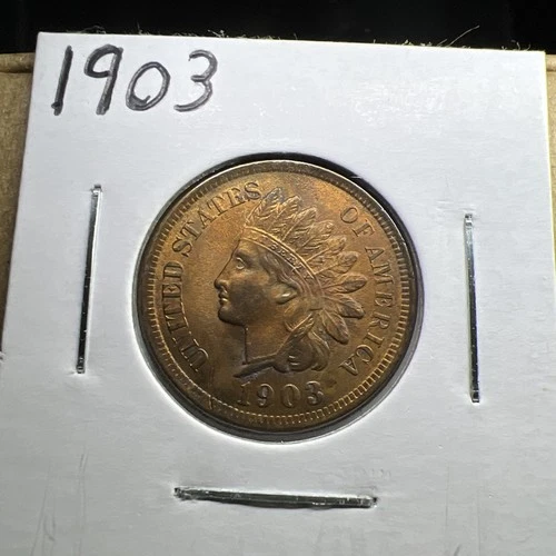 1903 Indian Head Cent- BU UNCIRCULATED and TONED!!