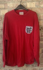 England 1966 Football Shirt Vintage Retro Style Toffs Top Red Size Large 46”