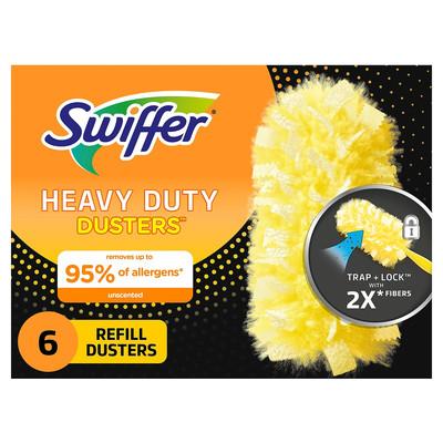 Swiffer 360 Dusters Refill Dust Lock Fiber Yellow 6/Box 21620BX