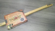 Three String, Fretless, Acoustic, Cigar Box Guitar