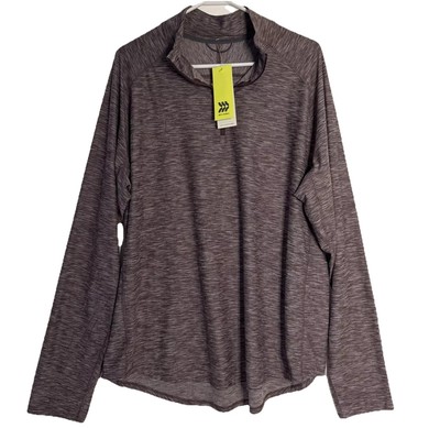 All in Motion Womens Pullover Sweater Top Size XXL 1/4 Zip Long Sleeve NWT