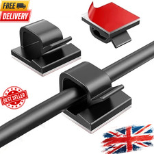 Cable Organizer Clips Adhesive Wire Holder Cord Management USB Charger Desk Car