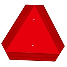 Slow Moving Vehicle Triangle Sign, Rust Free Aluminum, 14"X16", 40-mil Thick