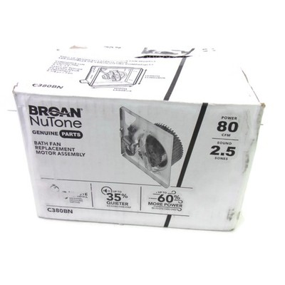 Broan NuTone C380BN 80-CFM Replacement Bath Fan Motor Assembly