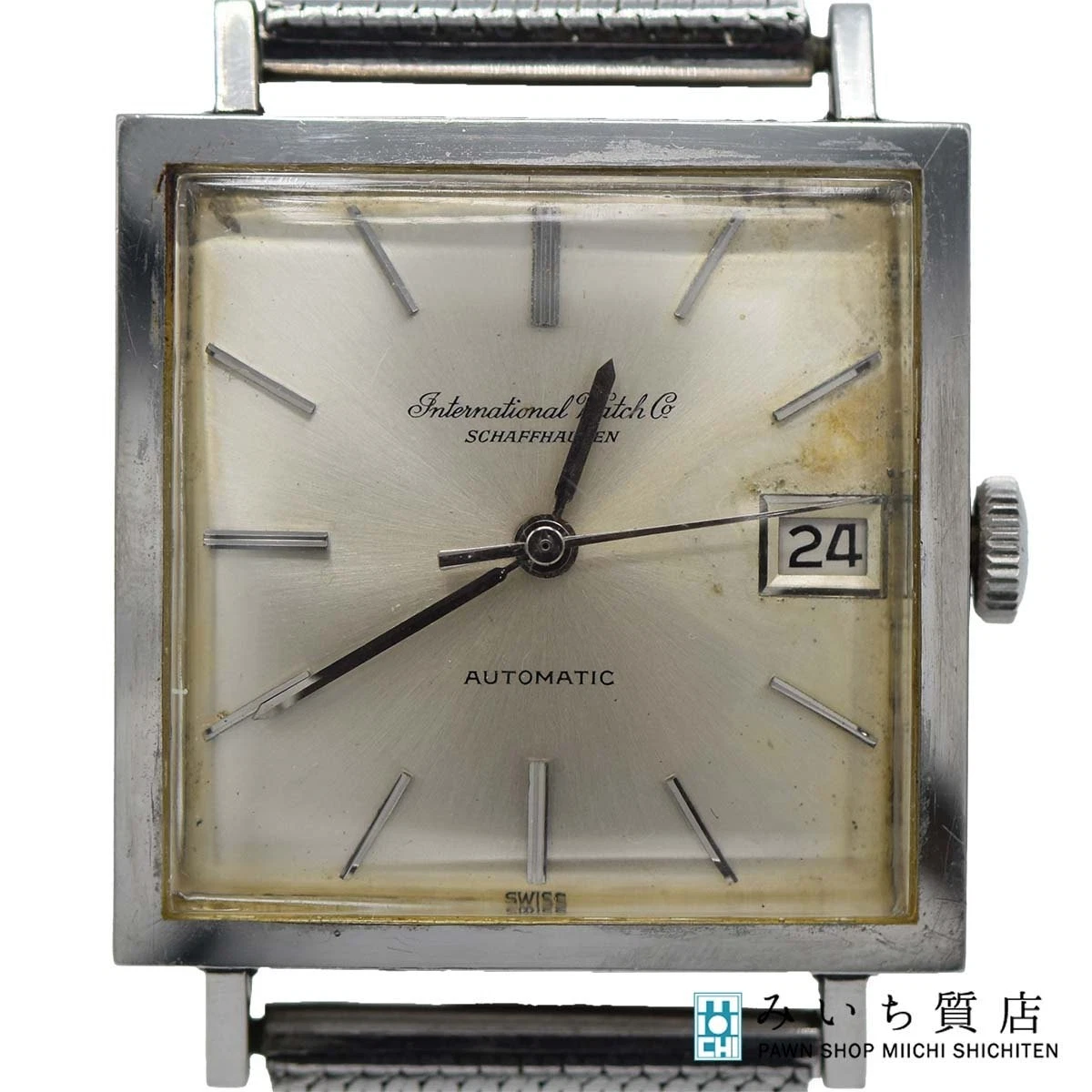 IWC Schaffhausen — IWC Schaffhausen Automatic Square Watch Silver Dial