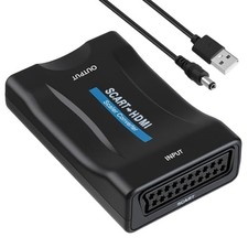 Adaptateur Péritel vers HDMI avec Câble USB 720p/1080p, Convertisseur Peritel...