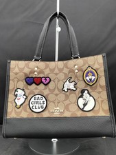 COACH CC873 Villains 2Way Tote Crossbody Bag Disney Japan