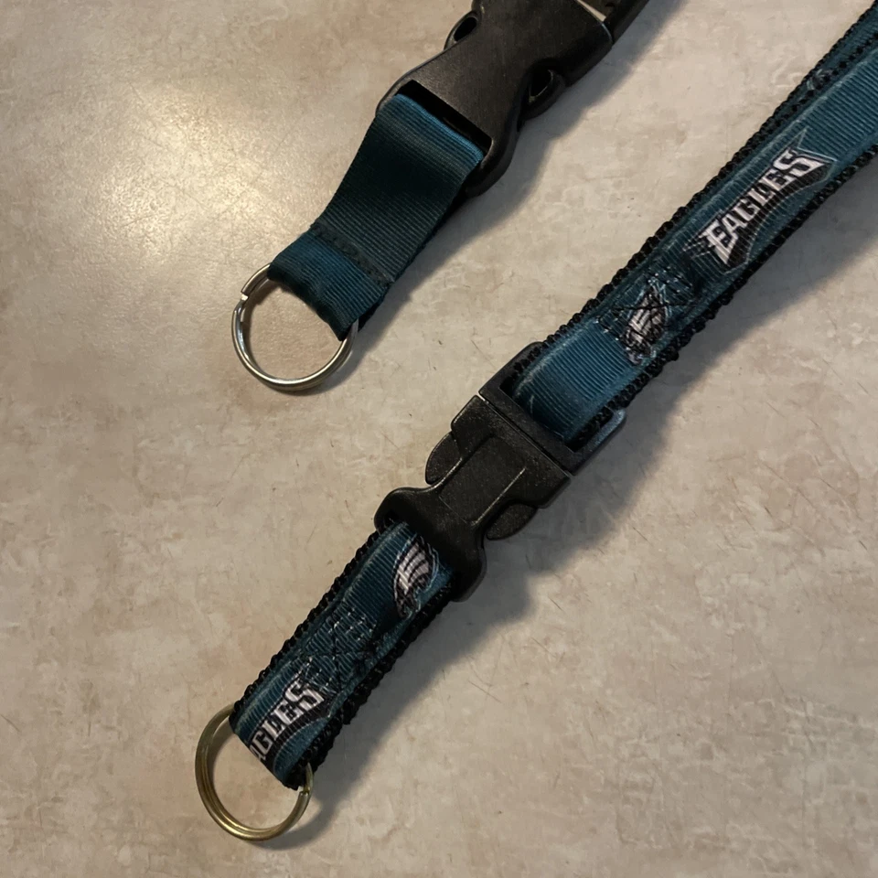 Set of 2 Eagles Lanyard Key Chains NFL Team Colors Eagles - Image 3 of 4