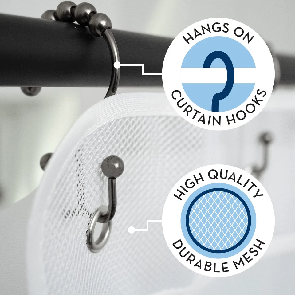 S&T INC. Shower Organizer, Shower Caddy or Bathroom Organizer with Quick Dryi... - Image 2 of 4