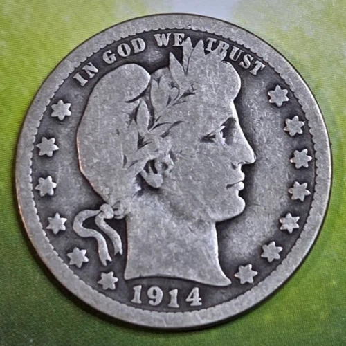 1914  Barber quarter....5.88 grams
