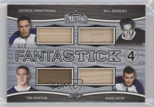 2017-18 Leaf Lumber Kings Fantastick 4 Platinum /7 George Armstrong Bill Barilko