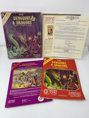 TSR Advanced Dungeons & Dragons : Basic Set - Fantasy Adventure Game 1981