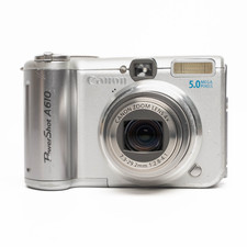 Canon PowerShot A610 5,0 megapixel fotocamera digitale - argento - COMPLETAMENTE FUNZIONANTE