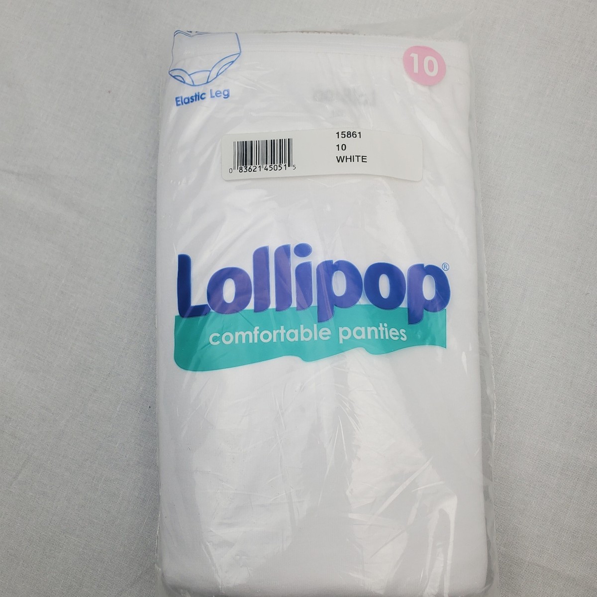 コットン Vanity Fair Lollipop Comfortable Brief Panties White 3 Pack Size