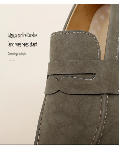 Mocassini slip-on uomo sneakers casual antiscivolo outdoor passeggio scarpe tavola guida - Foto 18 di 26