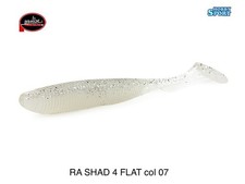 MOLIX RA SHAD 4 FLAT COLOR 07 WHITE SHAD GR 11 SPINNING MARE SPIGOLA  BLACK BASS