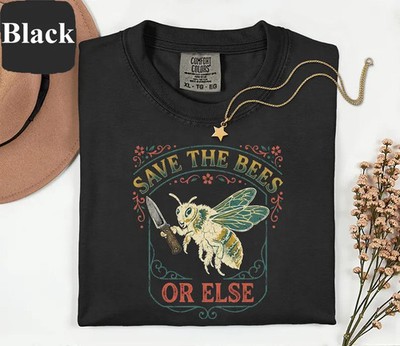 Save The Bees Funny Angry Bee Comfort Tee