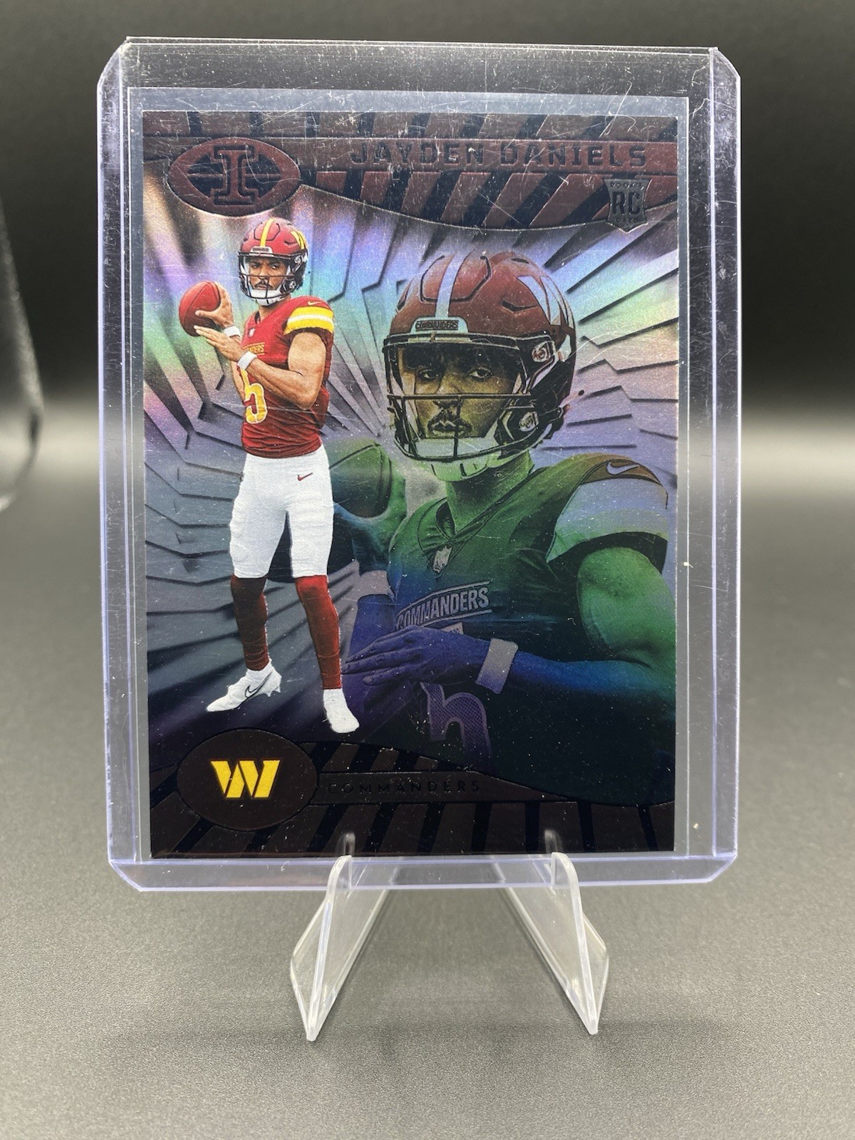2024 Panini Illusions - Jayden Daniels #93 Trophy Collection Dots (RC)