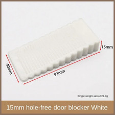 Silicone Door Stopper Wedge Block No-Drill Rubber Impact Stop for Home Office