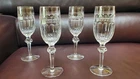Waterford Curraghmore Flutted Champange Vintage Glasses. 8 1/8"Tall. Set of 4