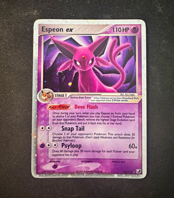 Espeon ex 102/115 EX Unseen Forces Holo Rare EX Englisch 2005 110 KP