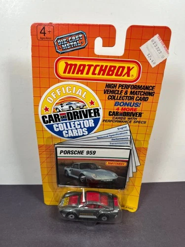 Matchbox Car And Driver PORSCHE 959 Die Cast Metal Vintage 1989