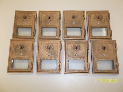 ONE! Vintage Brass US POST OFFICE PO Box Door Cover -Corbin 1957 - 35 AVAILABLE