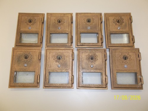 ONE! Vintage Brass US POST OFFICE PO Box Door Cover -Corbin 1957 - 35 AVAILABLE