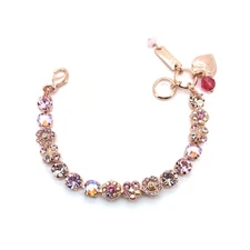 Bracelet By Mariana Woman Beautiful Rose Swarovski Crystals