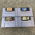 Super Nintendo SNES Game Lot Mario World All Stars Zelda Donkey Kong Tested