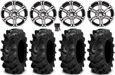 ITP SS212 14" Wheels Machined 28" Cryptid Tires Textron Wildcat XX