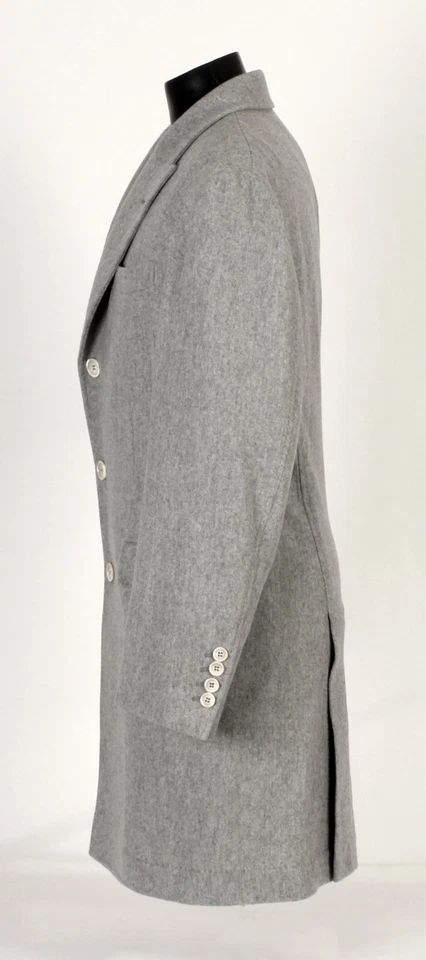 Brunello Cucinelli 100% Cashmere Coat Jacket - Gray - 54 XL - New - $9995 Retail - Image 3 of 4
