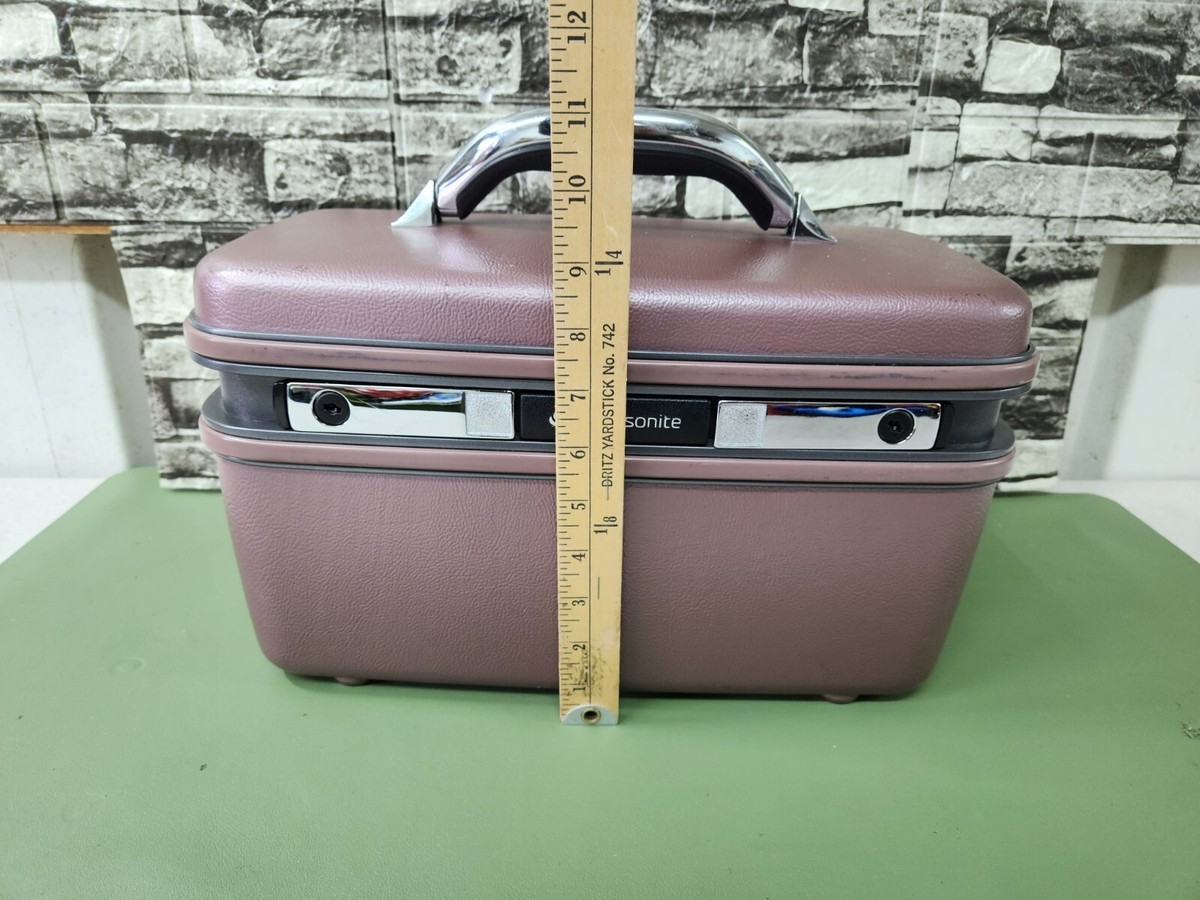 Vintage Samsonite Train Case And small Suit case w 3 keys | eBay