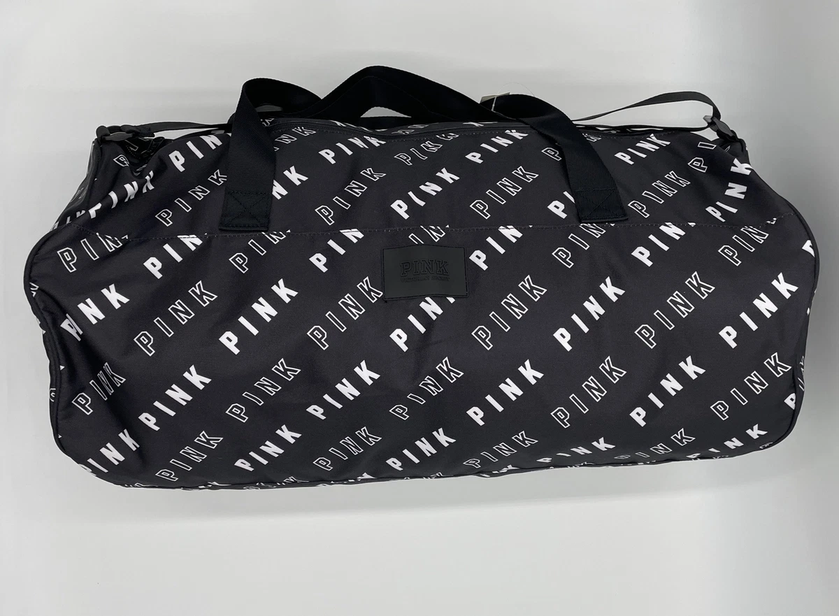 victoria’s secret pink duffle bag black