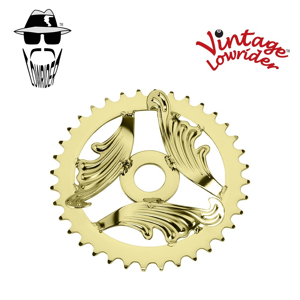 Pignon Plateau 36 Dents OG Lowrider - Or - Pour Vélo Lowrider Ou Beach Cruiser