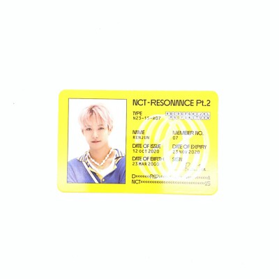 NCT 2020] NCT 2020:Resonance Pt.2 / Departure Ver. ID Card | eBay
