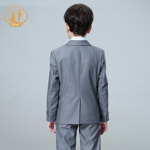 Spring Formal Kids Boy Wedding Suit Children Party Costume Coat Vest Pants 3Pcs - Picture 10 of 18