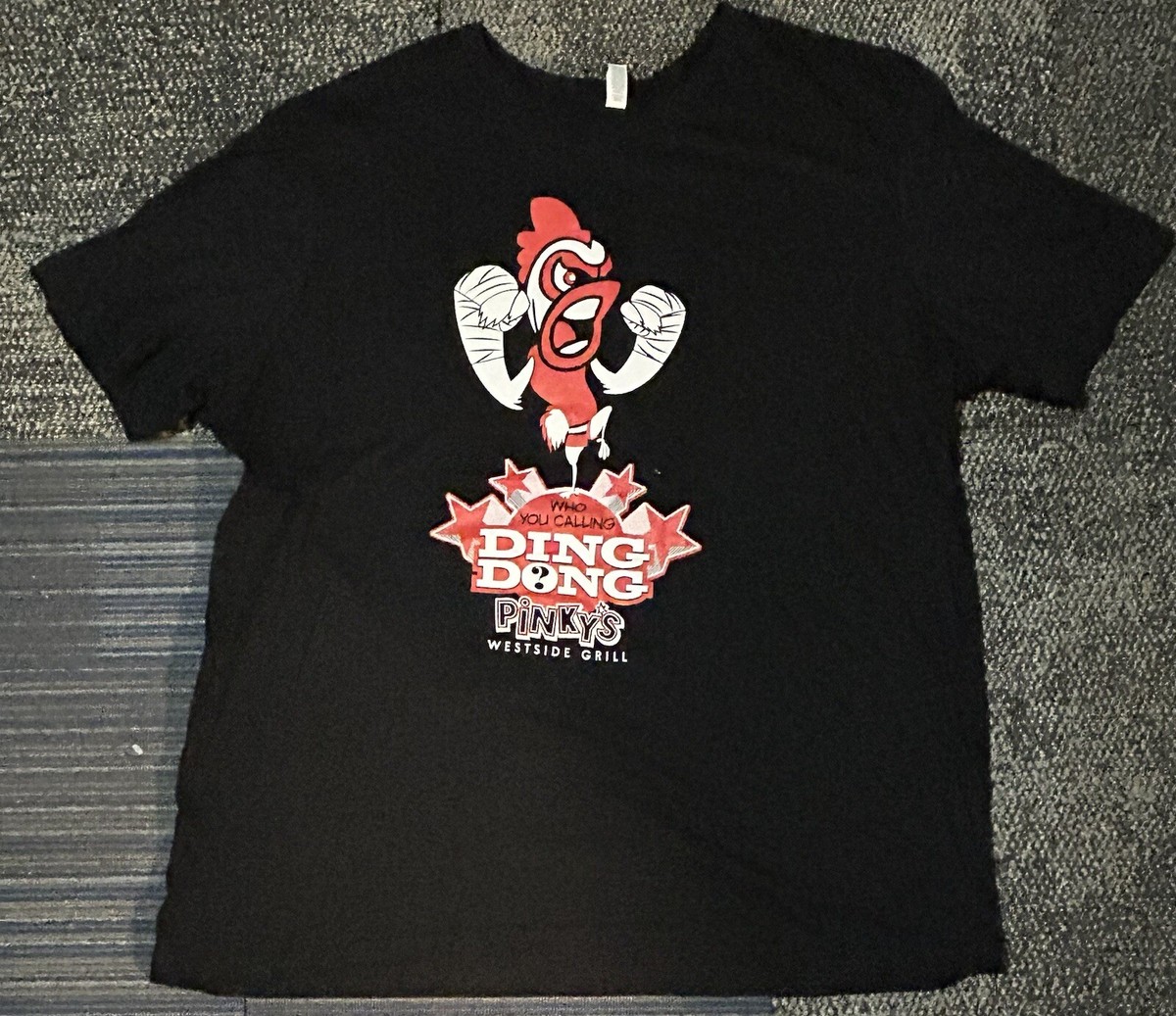 PINKY'S WESTSIDE GRILL T-SHIRT MEN'S 2XL XXL BLACK S/S TEE