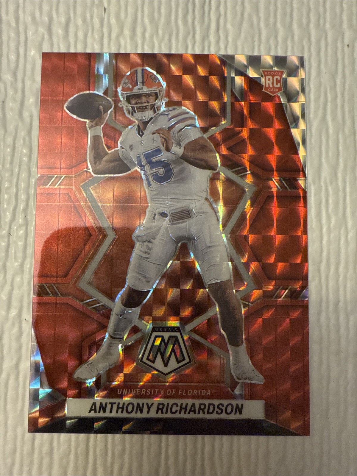 2023 Panini Mosaic Draft Picks #4 Anthony Richardson Mosaic Red  #/99