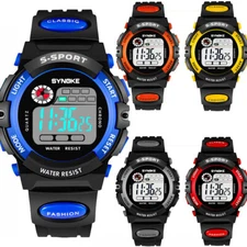 Electronic Watch Kids Digital Waterproof Children Boys Girls Sports LED Watches