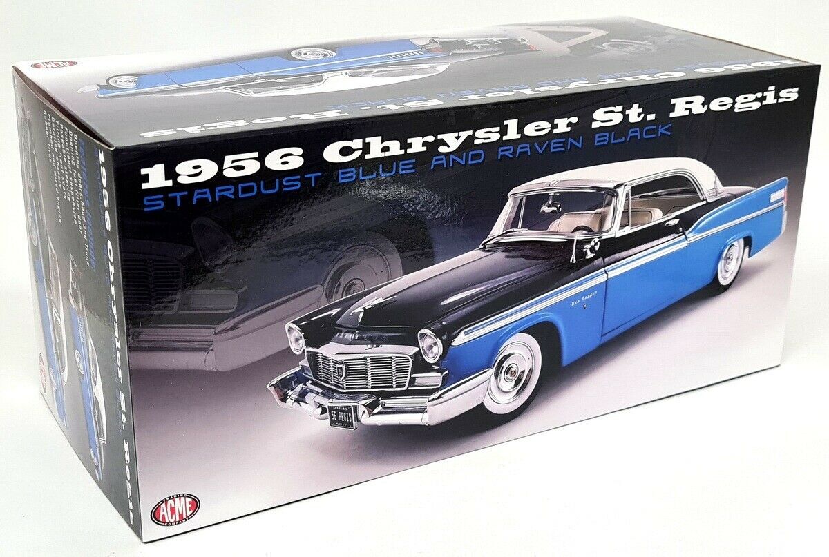 Acme 1/18 - Chrysler St. Regis 1956 Stardust Blue Black