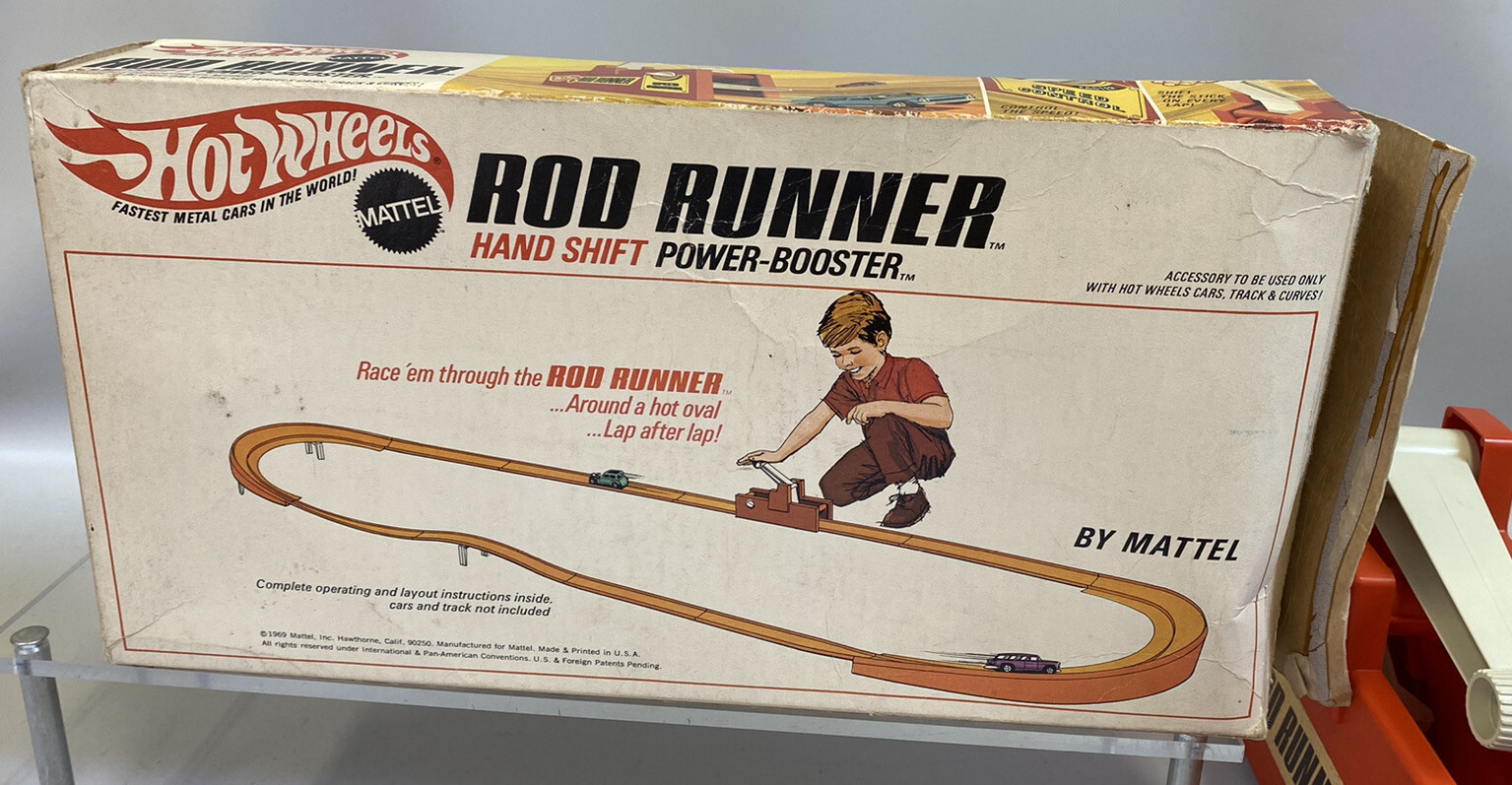 1969 Hot Wheels Rod Runner Hand Shift Power Booster Original Box Redline  Era | eBay