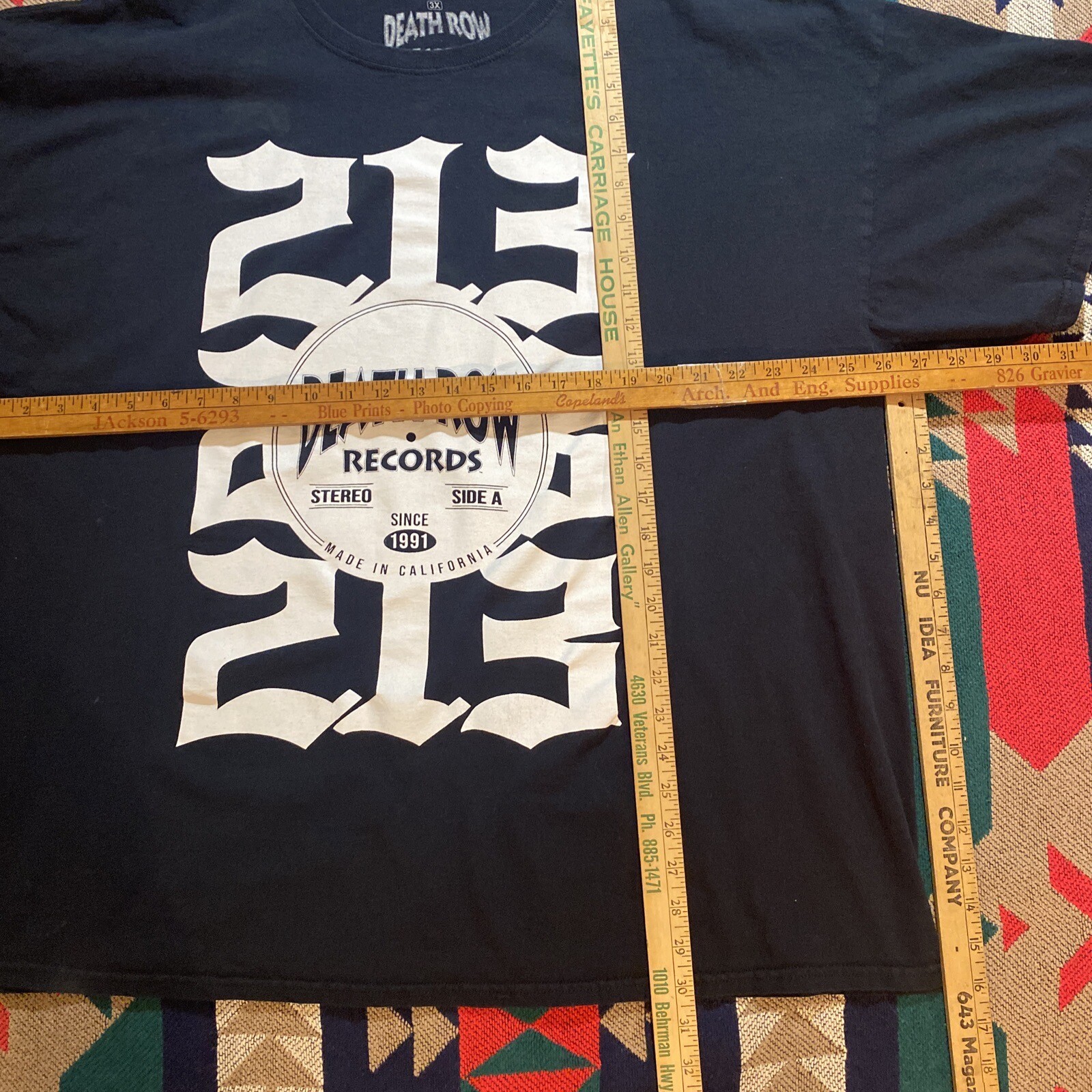 FILA T shirt Death Row Records 213 stile speciale maglietta rap alla moda 3XL