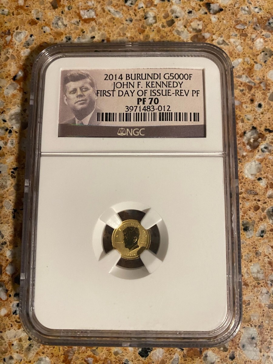 2014 Burundi G5000F KENNEDY FIRST DAY OF ISSUE REV PF 70