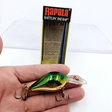 Discontinued New Rapala RFR-4 GSD Rattlin' Fat Rap Made In Finland Deep Runner