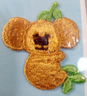 Koala Bear Embroidered Applique 1.75" Streamline Vintage Sealed