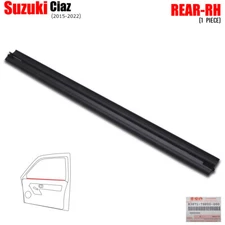 Rear Rh Inner Weatherstrip Window Seal Belt For Suzuki Ciaz 4 Door 2015 - 2022